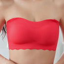 Strapless-bra One-piece Large Size Push-Up Big Chest Thin Wrapped Invisible Bra