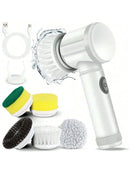 Replaceable Electric Spin Scrubber Cordless Spin Scrubber with 5 Brush Heads