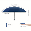 Compact Travel Mini Umbrella Uv Protection Capsule Umbrella 5 Fold Ultra Lightweight
