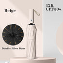 Travel Umbrella Compact Collapsible, Automatic, Strong and Portable, Wind Resistant