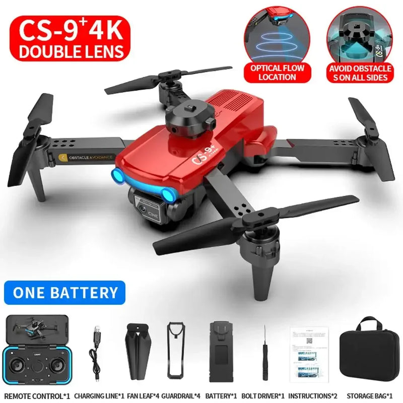 Cs9 Remote Control Obstacle Avoidance Drone Foldable Aerial Hd Drone