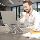 Adjustable Aluminum Alloy Portable Foldable Height Adjustable Cooling Non-Slip Laptop Stand