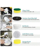 Replaceable Electric Spin Scrubber Cordless Spin Scrubber with 5 Brush Heads