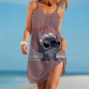 Stitch Dresses for Women Disney Mickey & Minnie Summer Beach Fashion Sundresses