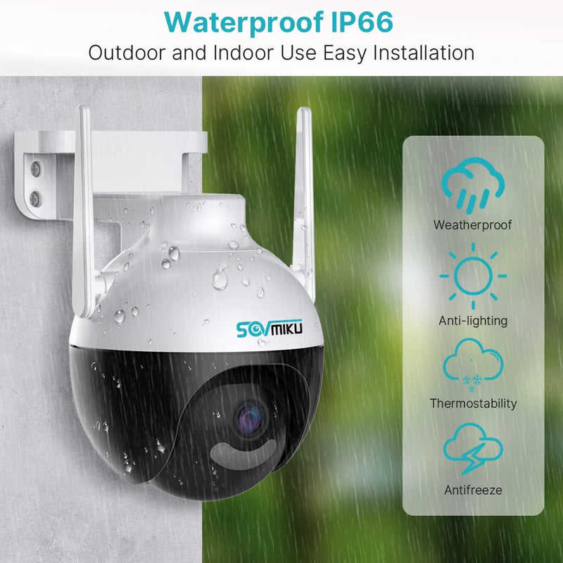 8MP 4K Smart PTZ Wifi Surveillance Camera