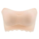 Strapless-bra One-piece Large Size Push-Up Big Chest Thin Wrapped Invisible Bra