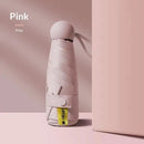 Compact Travel Mini Umbrella Uv Protection Umbrella 5 Fold Ultra Lightweight