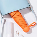 Compact Travel Mini Umbrella Uv Protection Capsule Umbrella 5 Fold Ultra Lightweight
