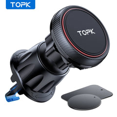 TOPK Magnetic Car Phone Mount in Car Air Vent Magnetic, 6 N52 Magnets Universa Phone Holders