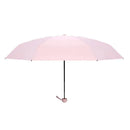 Compact Travel Mini Umbrella Uv Protection Umbrella 5 Fold Ultra Lightweight