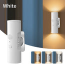 Rechargeable Motion Sensor LED Night Light Double Head Magnetic 3 Color Wall Lamp USB Charging