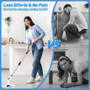 Electric Spin Scrubber 9 in 1 Cordless Cleaning Brush Telescopic Handle LED Display Wireless