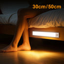 High Capacity Battery USB Rechargeable LED Light Bar Aluminium Motion Sensor Magnetic Strip For Stairs Closet