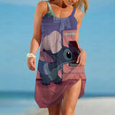 Stitch Dresses for Women Disney Mickey & Minnie Summer Beach Fashion Sundresses