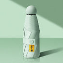Compact Travel Mini Umbrella Uv Protection Capsule Umbrella 5 Fold Ultra Lightweight