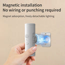Rechargeable Motion Sensor LED Night Light Double Head Magnetic 3 Color Wall Lamp USB Charging