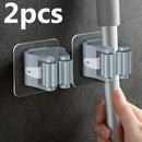 Bathroom Storage Rack Holder Wall Mounted Mop Organizer Broom Hanger hook
