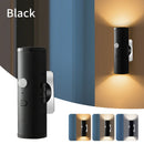 Rechargeable Motion Sensor LED Night Light Double Head Magnetic 3 Color Wall Lamp USB Charging