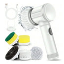 Replaceable Electric Spin Scrubber Cordless Spin Scrubber with 5 Brush Heads