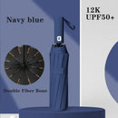 Travel Umbrella Compact Collapsible, Automatic, Strong and Portable, Wind Resistant