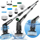 Electric Spin Scrubber 9 in 1 Cordless Cleaning Brush Telescopic Handle LED Display Wireless