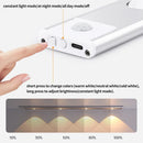 Rechargeable Motion Sensor LED Night Light Bar Human Infrared Sensing Lamp