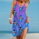 Stitch Dresses for Women Disney Mickey & Minnie Summer Beach Fashion Sundresses