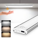 High Capacity Battery USB Rechargeable LED Light Bar Aluminium Motion Sensor Magnetic Strip For Stairs Closet