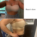 44 White Anti Slip Strapless Plus Size Big Busted Size Bras For Women