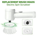 Replaceable Electric Spin Scrubber Cordless Spin Scrubber with 5 Brush Heads
