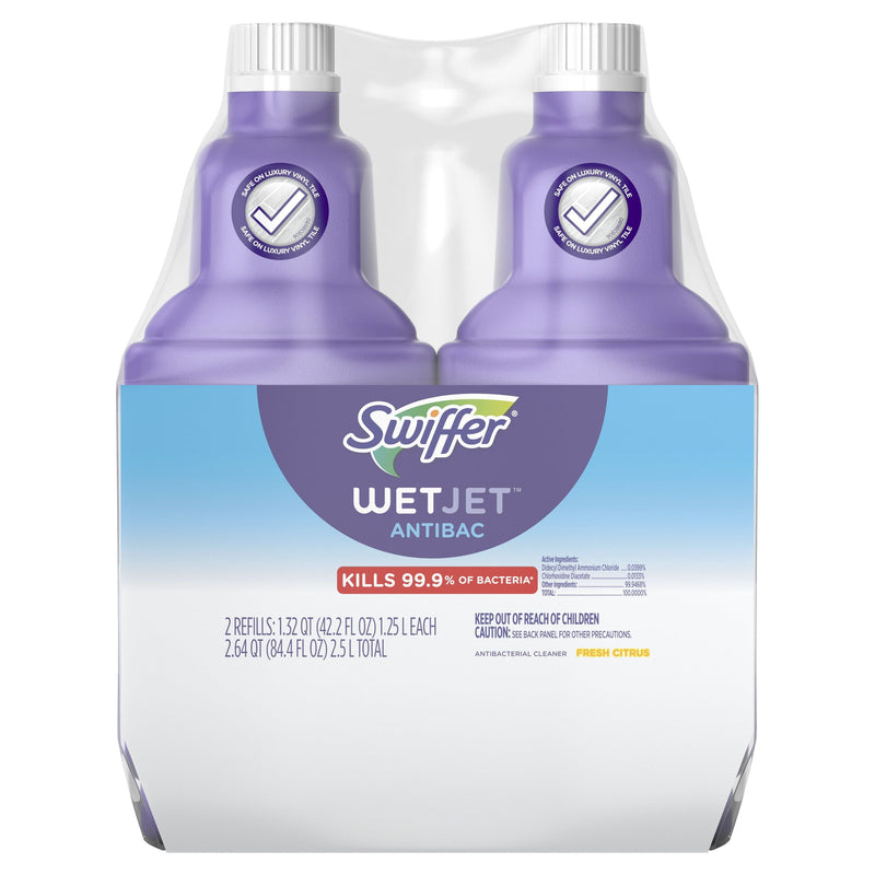 Swiffer WetJet Antibacterial Solution Refill for Floor Mopping and Cle