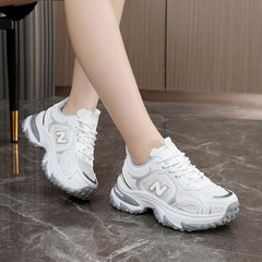 New Balance men's women's shoes, casual thick-soled sneakers
