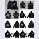 Correct version 24ss fashion brand pure cotton loop men's and women's zipper hoodie