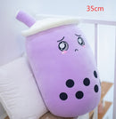 Cute Fruit Drink Plush Stuffed Soft Strawberry Milk Tea Plush Boba Tea Cup Toy Bubble Tea Pillow Cushion
