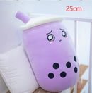 Cute Fruit Drink Plush Stuffed Soft Strawberry Milk Tea Plush Boba Tea Cup Toy Bubble Tea Pillow Cushion
