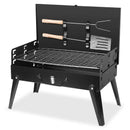 16.7x10x17.7in Portable Charcoal Grill Foldable BBQ Grill Shelf Outdoor Camping Picnics