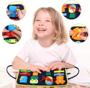 Children's Busy Board Dressing Buttoning Learning Baby Early Education Preschool Sensory Learning Toy