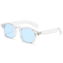 Trendy fashion sunglasses with personalized beige stud gradient color lenses