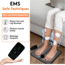 Remote control foot massage treatment EMS multi-function massage pad foot massager