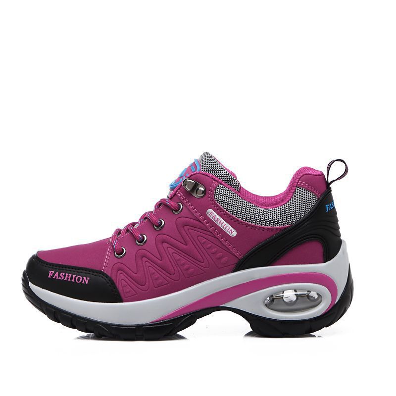 Spring and autumn new sports shoes women thick soles increase cushioned air cushion outdoor shoes middle-aged mother travel shoes