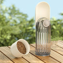 2 In 1 Pet Water Cup Segment Design Green Dog Walking Portable Drinking Cup