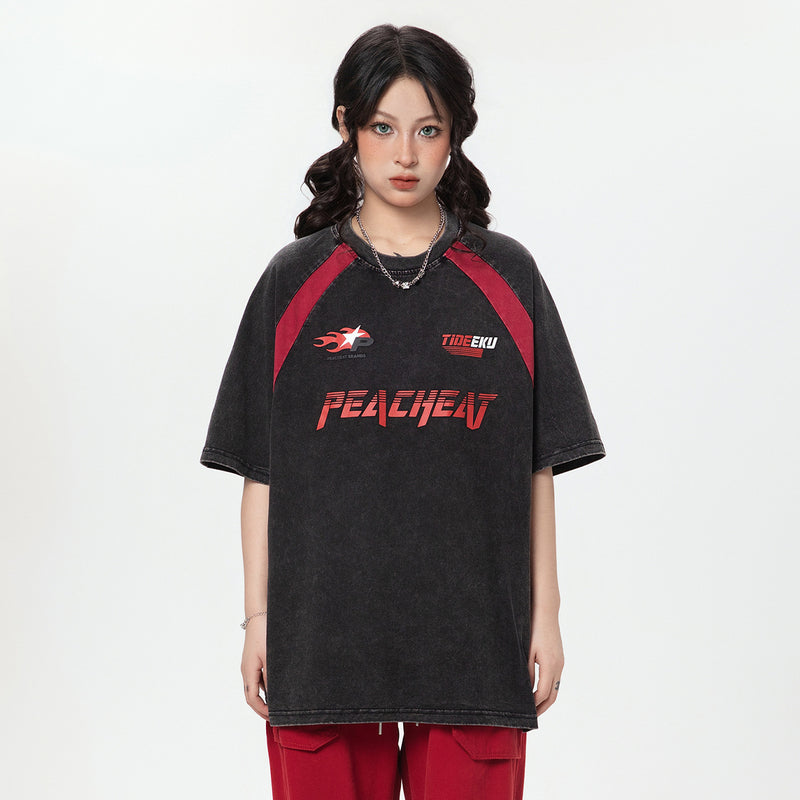 FIRE STAR - Oversized Print T-Shirt