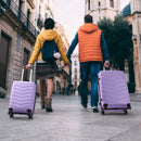 V-Striped 3-in-1, PP Trolley Case, 20in 24in 28in, Fashionable Colour - Taro Purple