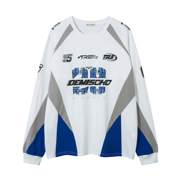 DEMISCHO - Oversized Print Long Sleeved T-Shirt