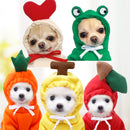 Cute Fruit Dog Clothes For Small Dogs Hoodies Winter Warm Fleece Pet Clothing Puppy Outfit