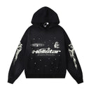 Autumn/Winter Series fog High Street wash and make old heavy head print casual hoodie couple hoodie