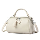 Genuine leather women's bag, Boston bag, commuter handbag, top layer cowhide crossbody bag