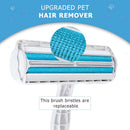 2-Way Dog Cat Pet Hair Roller Remover Lint Brush Comb Brush