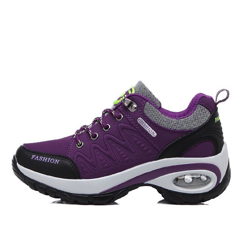 Spring and autumn new sports shoes women thick soles increase cushioned air cushion outdoor shoes middle-aged mother travel shoes