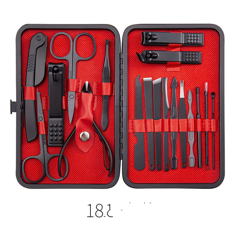 Professional Scissors Nail Clippers Ear Spoon Dead Skin Pliers Nail Cutting Pedicure Knife Trimmers Set